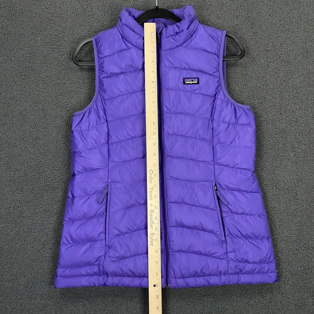 Patagonia Down Sweater Vest Girls Kids 2XL 16-18 Purple Puffer Insulated Winter